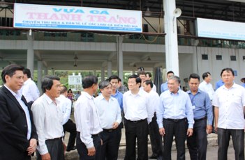 サン国家主席、カインホア省　視察